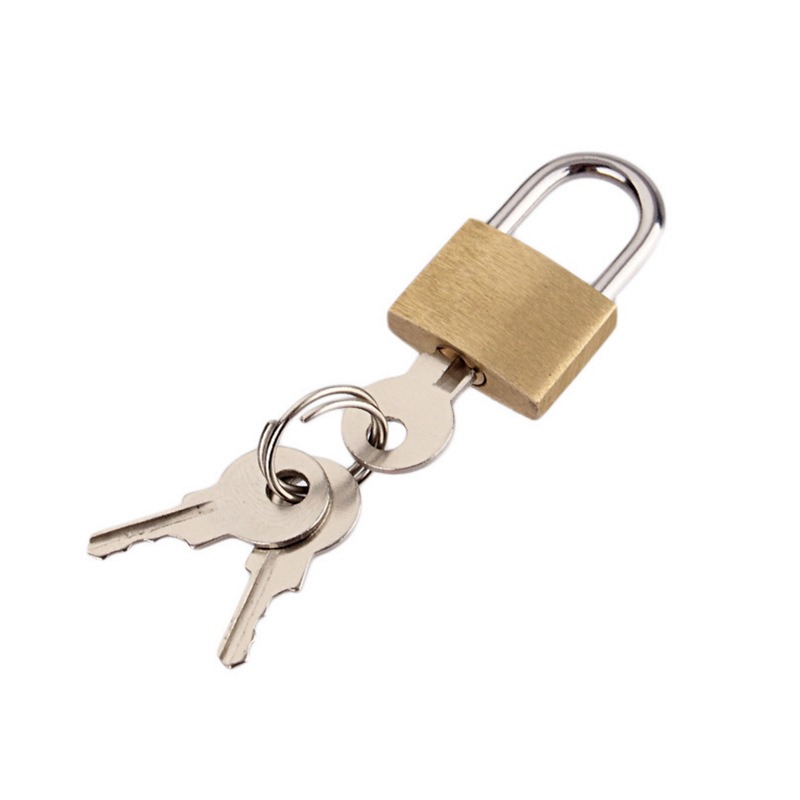 Solid Brass Padlock with 3 Key - Letter Opener Brass ulasan dan harga