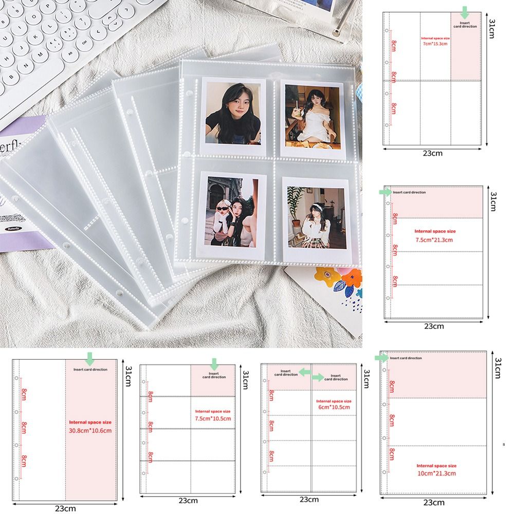 10PCS Transparent A4 Kpop Phot - Binder A4 Lever ulasan dan harga