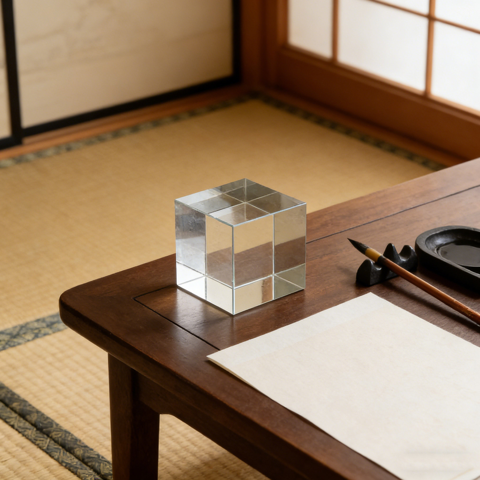 Heavy Clear Square Crystal Pap - Paper Weight Crystal ulasan dan harga