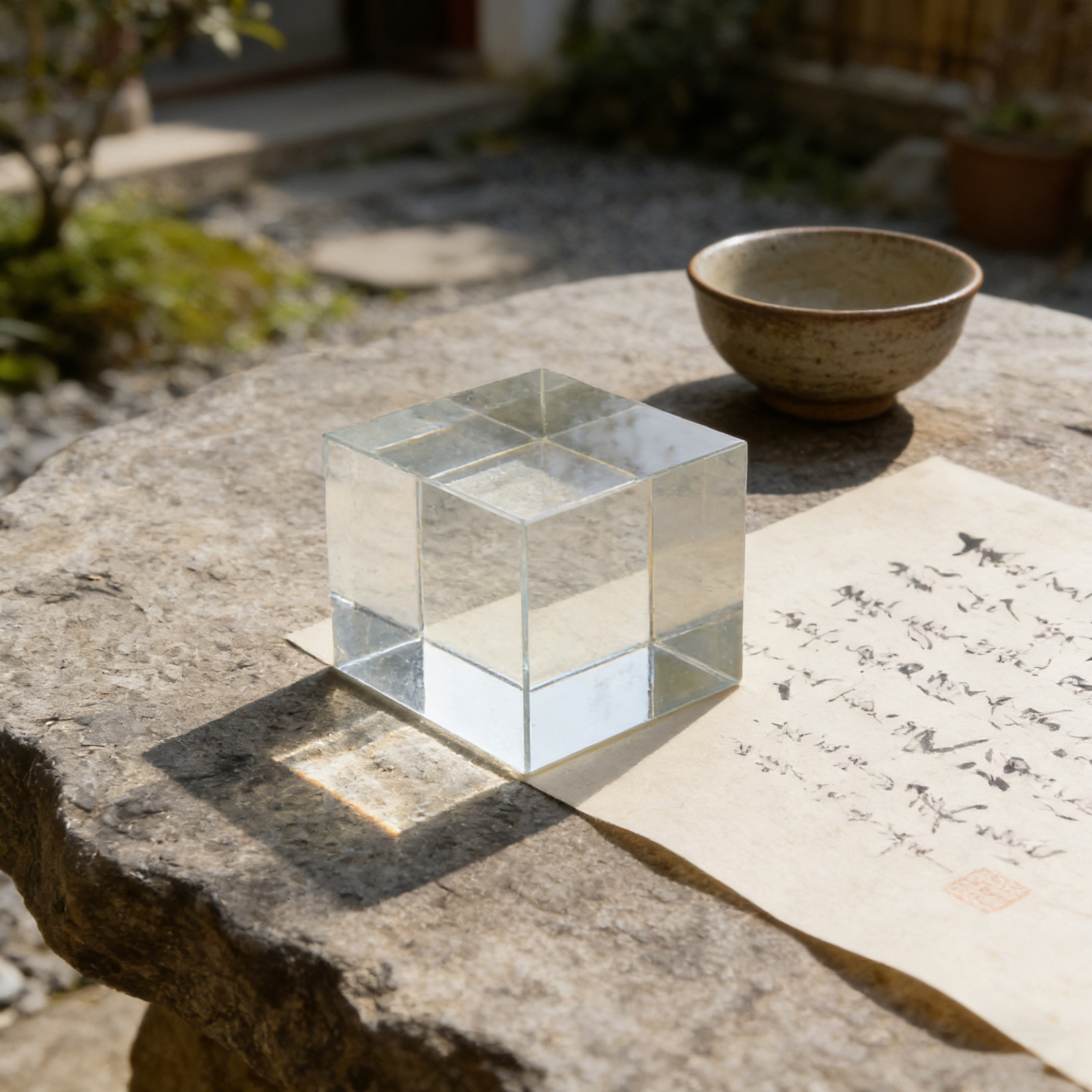 Heavy Clear Square Crystal Pap - Paper Weight Crystal ulasan dan harga