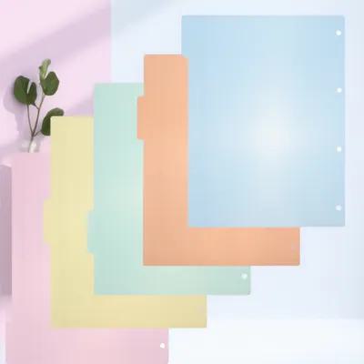 10Pcs Professional Plastic Ind - Tab Divider A4 ulasan dan harga