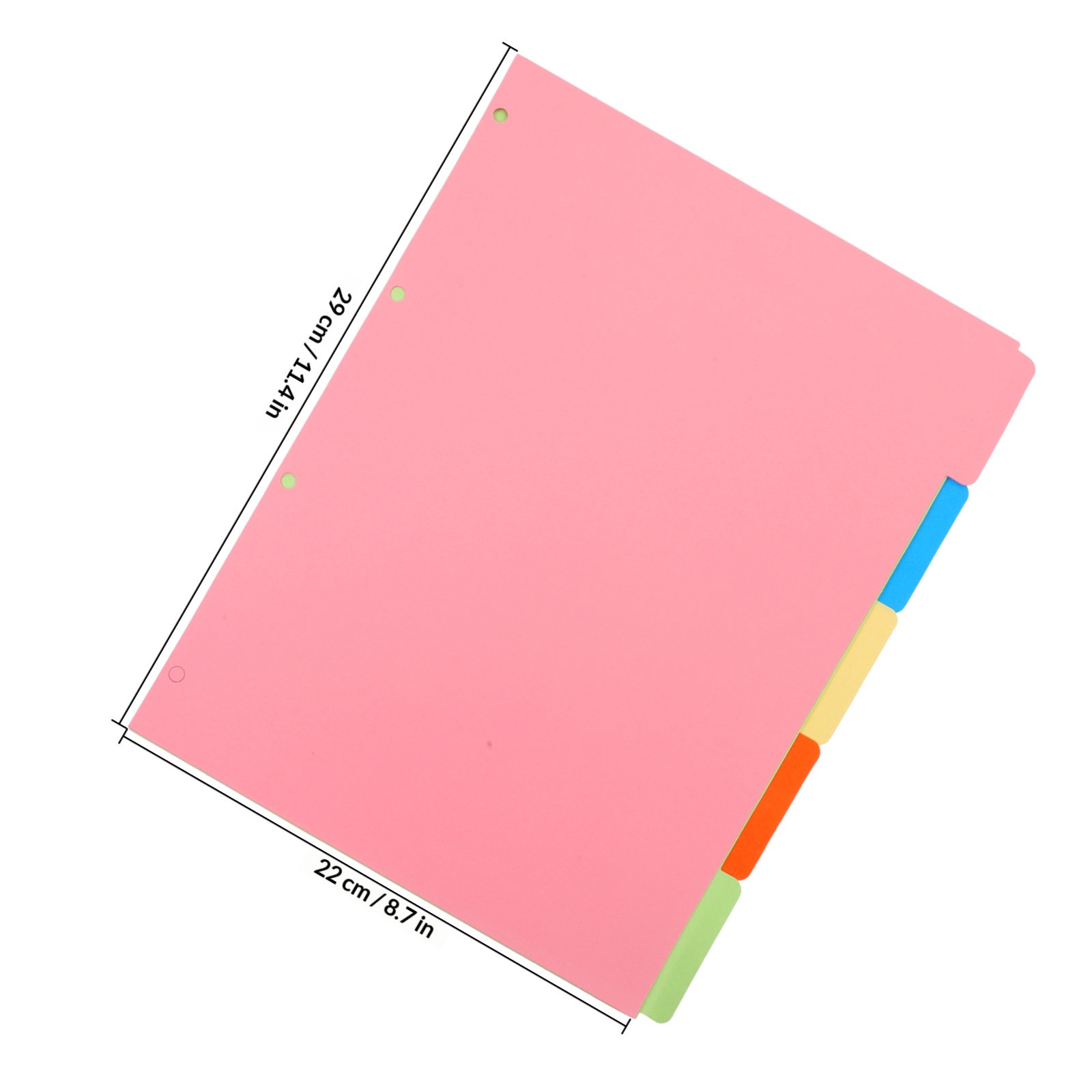 2Sets Colored Binder Dividers  - Tab Divider A4 ulasan dan harga