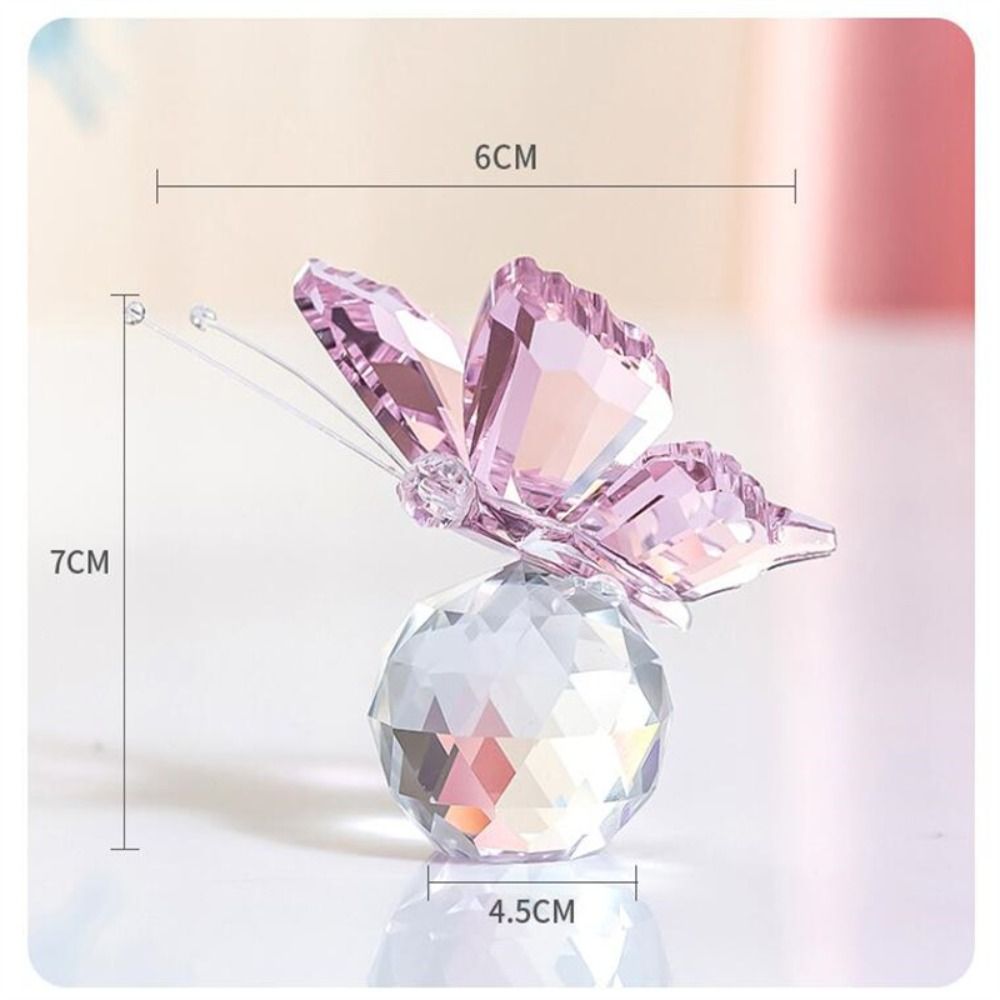 Crystal Butterfly with Ball Fi - Paper Weight Crystal ulasan dan harga